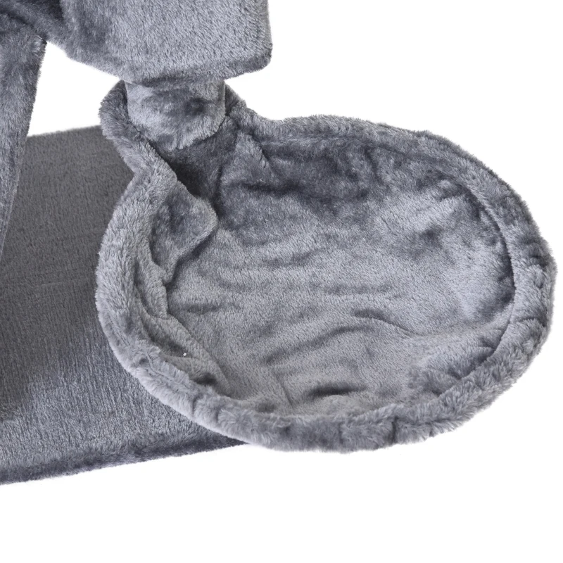 PawHut 120cm Mult-level Cat Tree Scratcher Kittiy Condo Activity Center with Perches, Jumping Platforms,Ladder, Hanging Toy