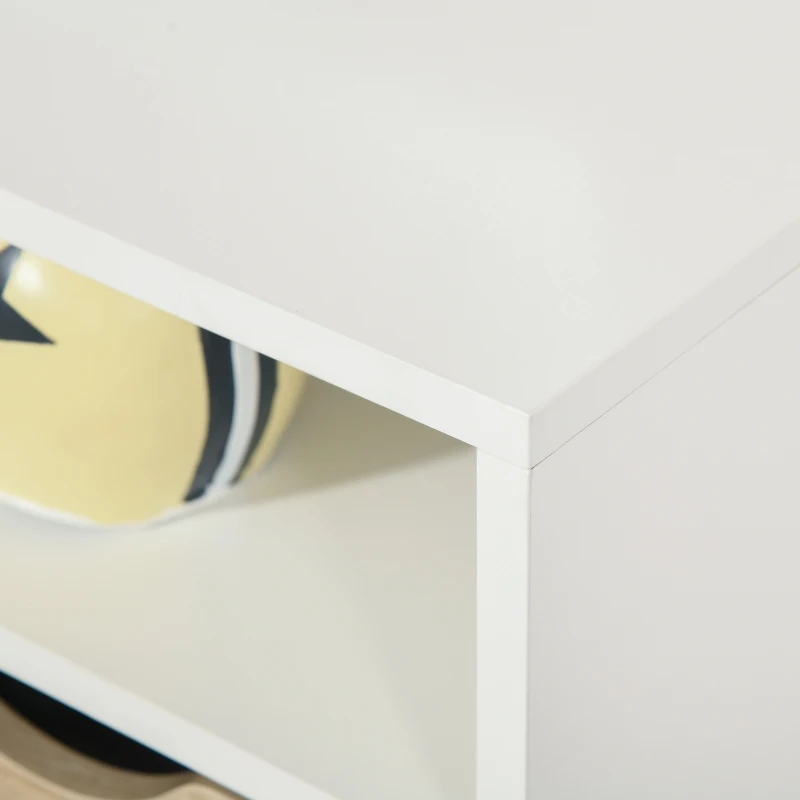 HOMCOM TV Cabinet Stand Unit for TVs up to 42'' Flat Screen with Drawer and Compartments, Entertainment Center for Living Room, Bedroom