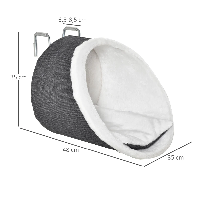 PawHut Cat Radiator Bed Window Cat Perch Hanging Hammock Kitten House 48 x 35 x 35 cm