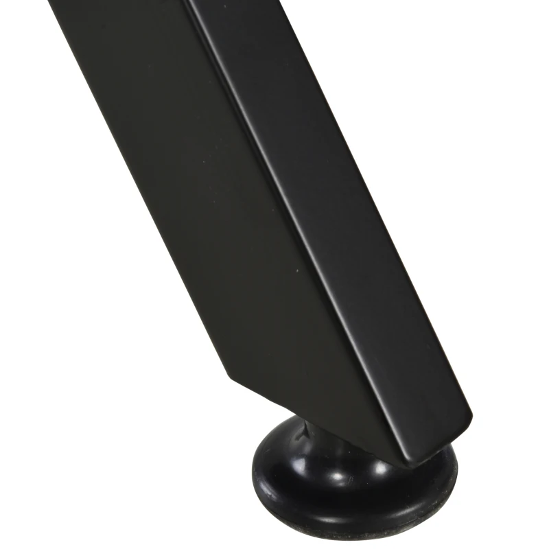 HOMCOM 47 inch/1.2M Gaming Computer Desk Writing Racing Table Workstation with Headphone Hook Curved Front Adjustable Feet for Home Office Use