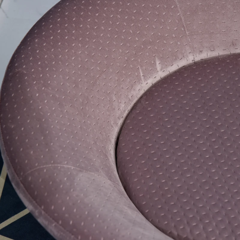 PawHut Luxury Pet Sofa Couch Velvet Covered Sponge Cushioned Bed Lounge for Small Medium Sized Dog or Cat Easy to Clean Light Pink