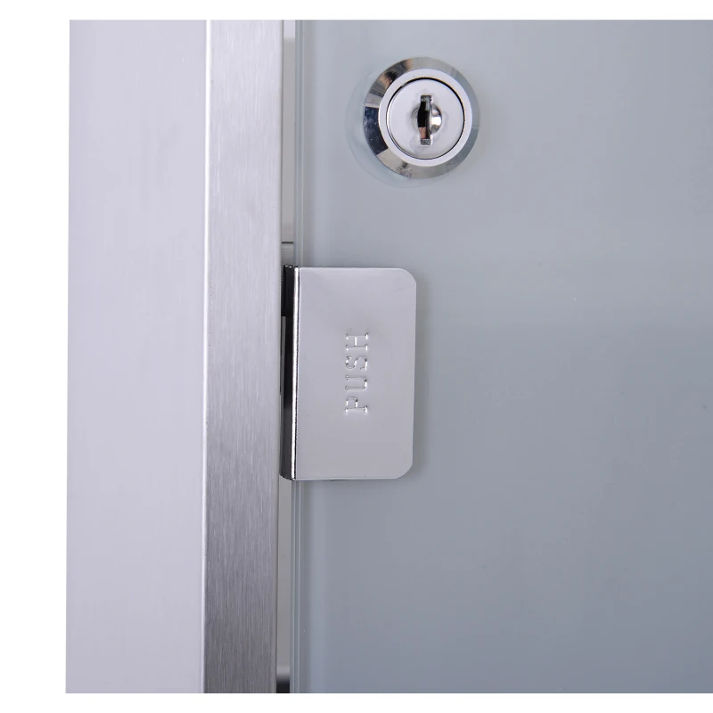 HOMCOM 3 Tier Stainless Steel Wall Mounted Medicine Cabinet Glass Lockable Door Storage Shelves Houseware Bathroom Furniture w/2 Keys