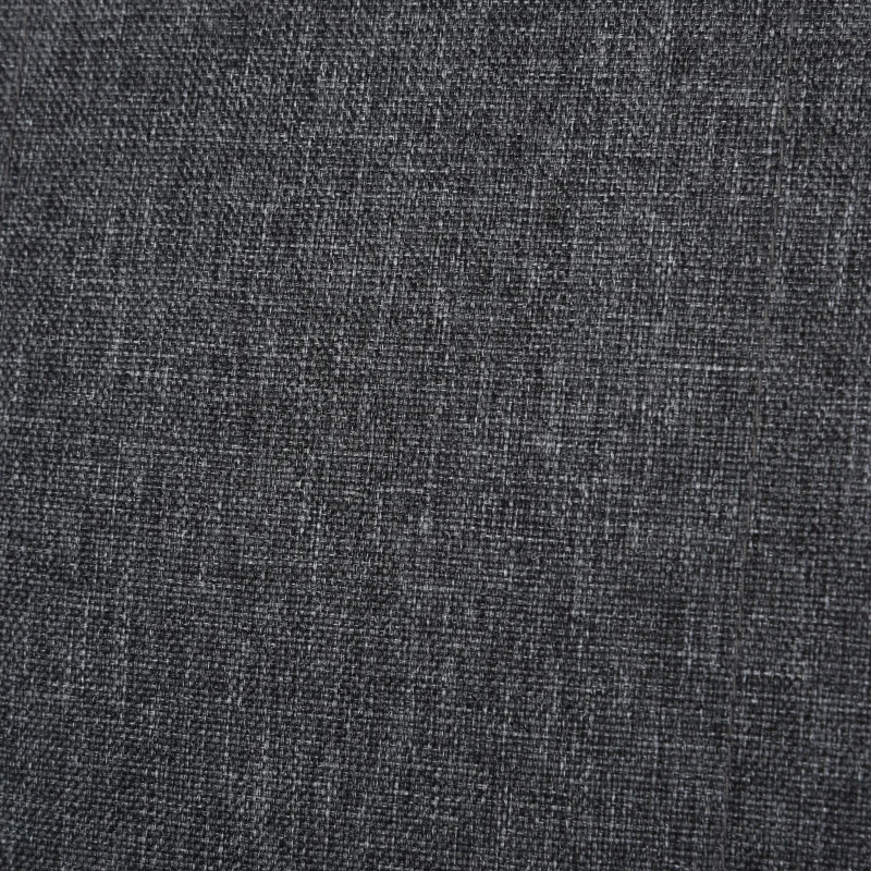 HOMCOM Linen Leisure Chair with Headrest, Modern Elegant Accent Chair with Wood Base Sponge Padded Cushion, for Living Room Bedroom, Grey