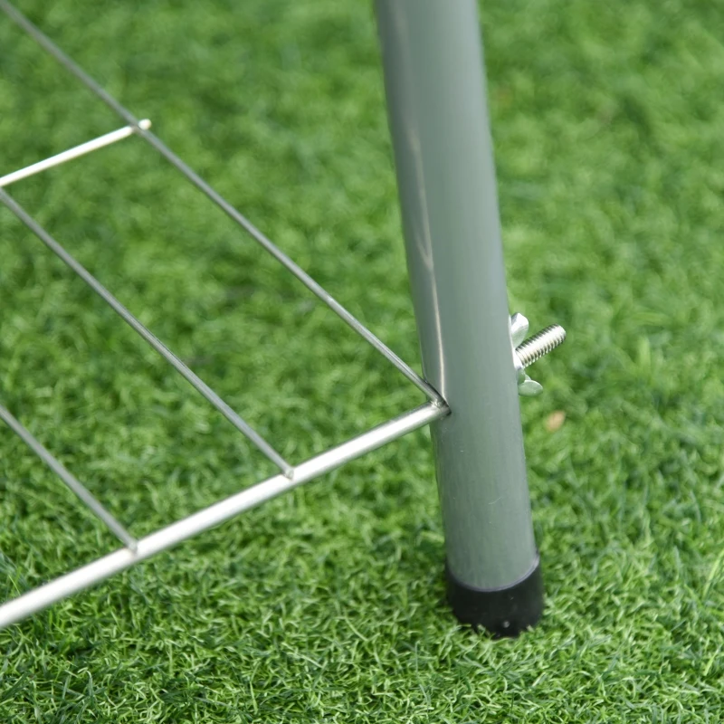 Outsunny Charcoal Trolley BBQ Garden Outdoor Barbecue Cooking Grill Powder Wheel New Red