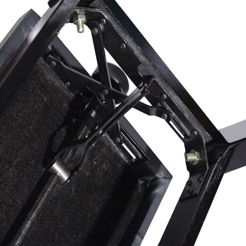 HOMCOM Faux Leather Piano Stool Height Adjustable Keyboard Bench Dressing Table Seat 64(L) x 35(W) x 45/55(H)cm,Black