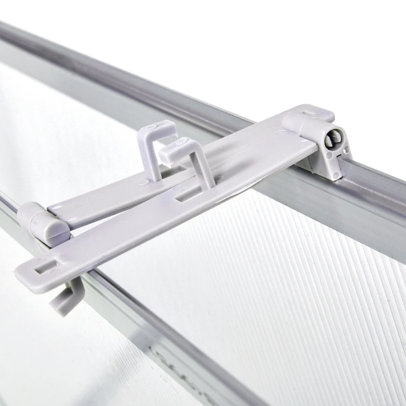 Outsunny Outdoor Greenhouse Polycarbonate Grow House Flower Vegetable Plants Raised Bed Garden Allotment Protector Aluminum Frame 100 x 100 x 48 cm