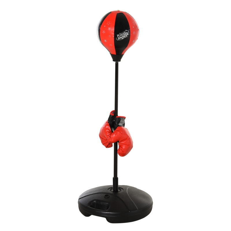 HOMCOM Boxing Punch Ball Set 360 Degree Rebound Spring For Teenager Height Adjustable Ф38x78-120cm