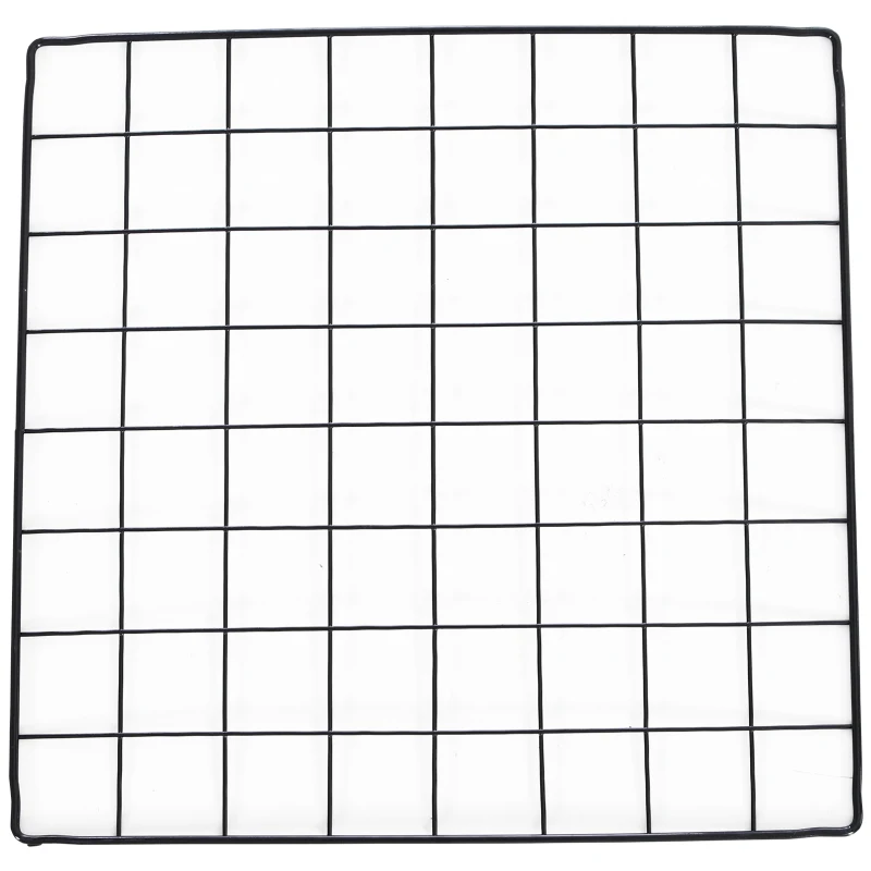 PawHut DIY Pet Playpen Metal Wire Fence Indoor Outdoor Guinea Pig Rabbit Small Animals Cage 36 Panel Enclosure Black