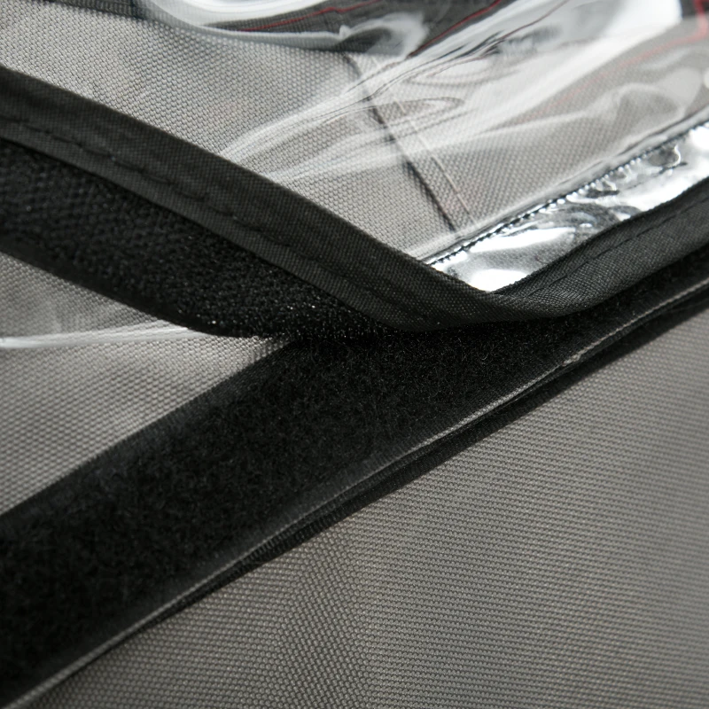 HOMCOM Child Bike Trailer 2 In1 Foldable Baby Stroller 2-Seater Transport Carrier with Adjustable Handlebar Storage Bag Reflector Flag Grey