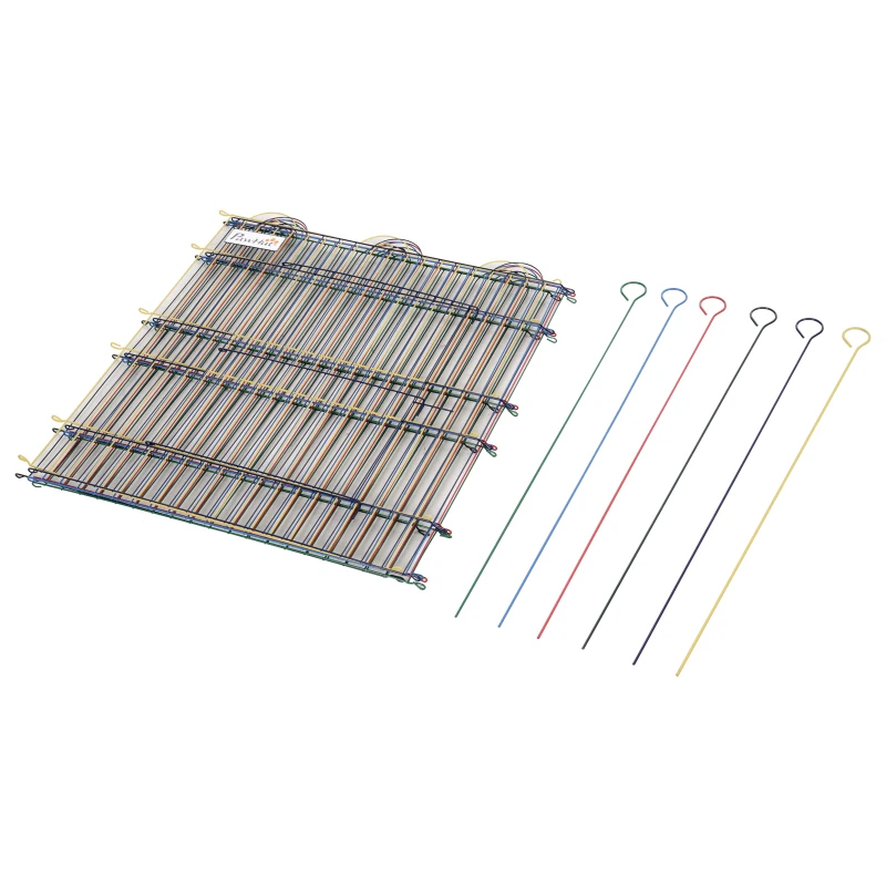 PawHut Pet Playpen Hexagon Dog Puppy Pen Crate Kennel Exercise Fence w/ Door Metal Indoor & Outdoor