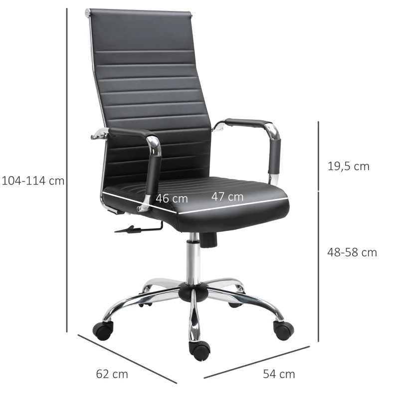 Vinsetto Ergonomic Office Chair High Back Black