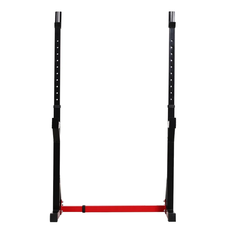 HOMCOM Soporte Ajustable para Barras de Pesas Estante Multifuncional para Ejercicios - en Interior Carga 150 kg Altura Regulable Entre 103 y 163cm