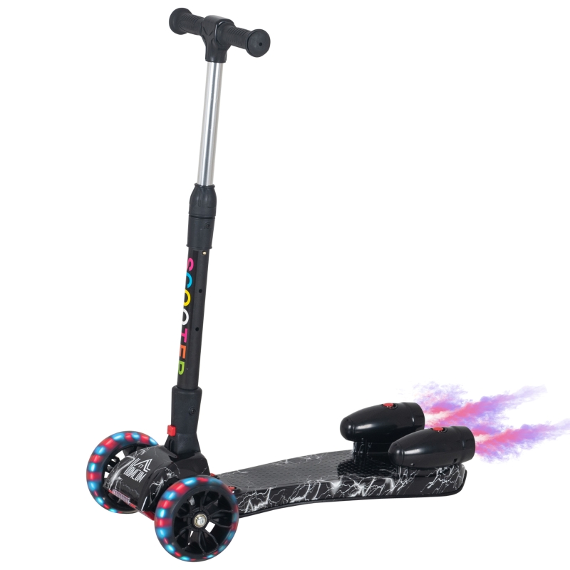 Trottinette pliable 3 roues lumière son
