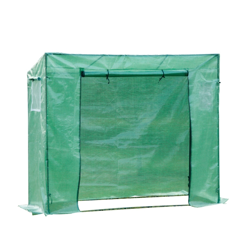 Outsunny Serre de Jardin en Métal Vert 198 x 77 x 168 cm