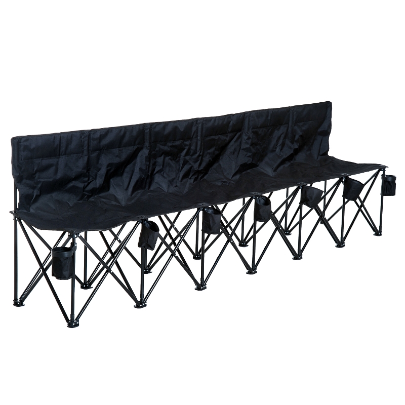 Banc de camping jardin 6 personnes pliable