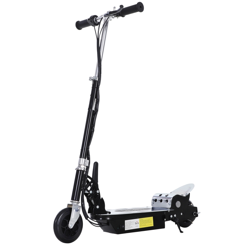 Homcom Trottinette Electrique Enfant 120 W Noir 81,5L x 38l x 94H cm