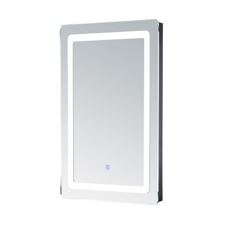 HOMCOM Miroir de Salle de Bain avec Éclairage LED