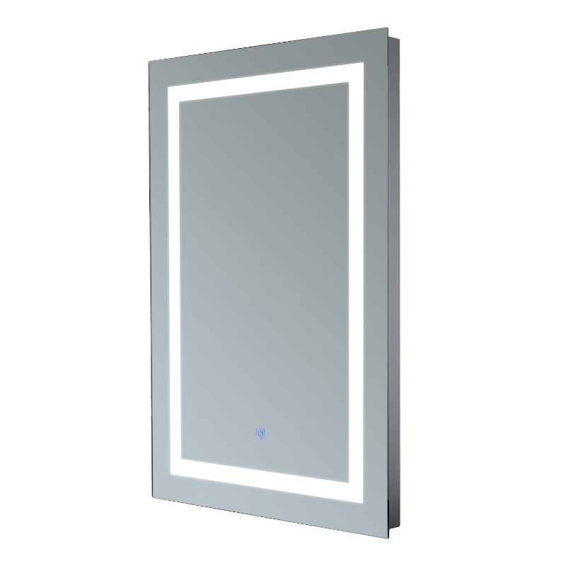 Homcom Miroir Lumineux LED Salle de Bain en Verre 50 x 4 x 70 cm