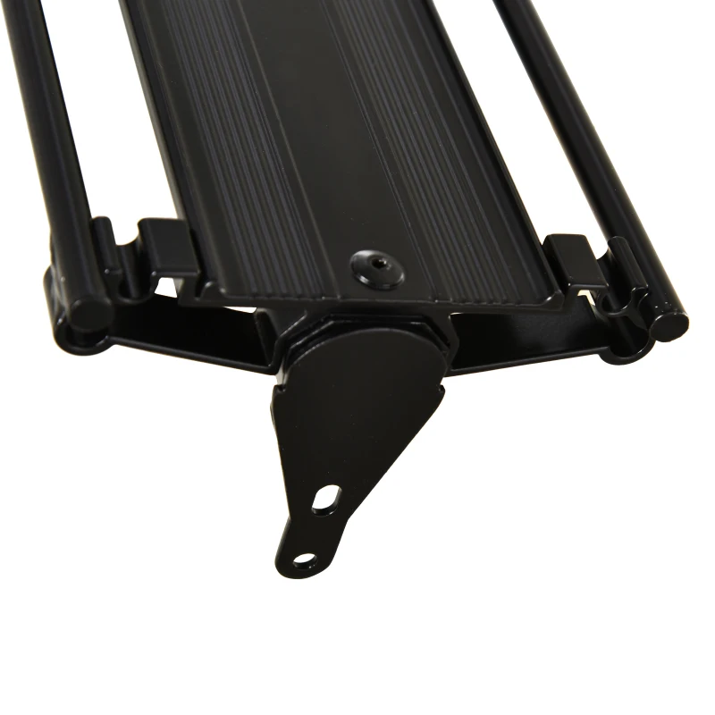 HOMCOM Portaequipajes Posterior para Bicicleta Estante Soporte de Equipajes con Protecciones Laterales Carga 9 kg Aluminio 49x12x14 cm Negro