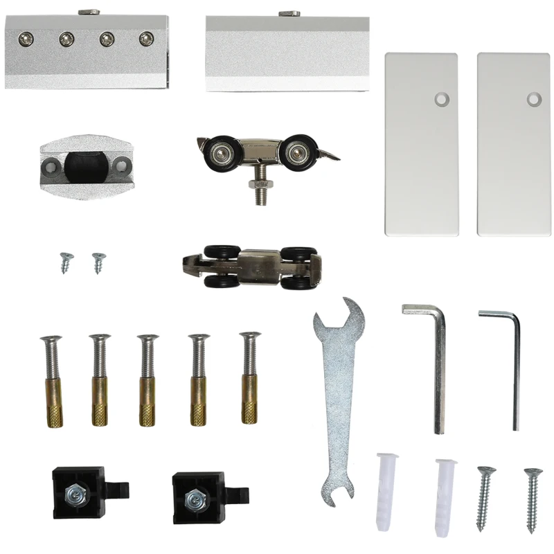 HOMCOM Puerta Deslizante de Vidrio Puerta Corredera Cristal Puertas de Interior Puerta de Granero Estilo Granero 75x210cm Transparente