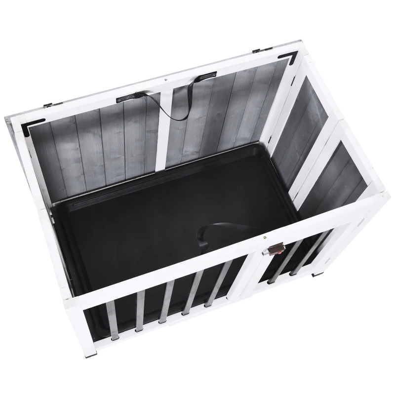 PawHut Solid Wood Dog Cage Pet House Crates Kennel Transport Box Carrier Animal Training