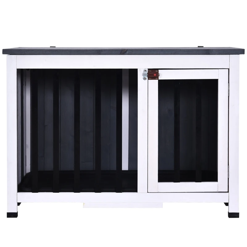 PawHut Solid Wood Dog Cage Pet House Crates Kennel Transport Box Carrier Animal Training