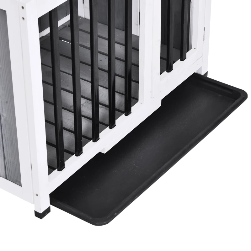 PawHut Solid Wood Dog Cage Pet House Crates Kennel Transport Box Carrier Animal Training