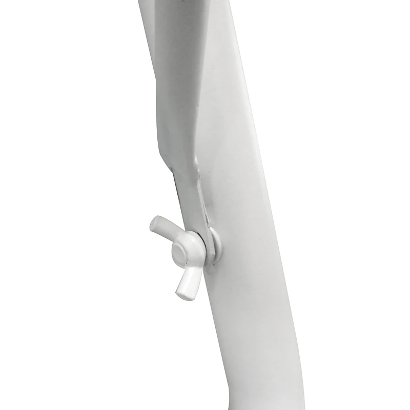 Outsunny Adjustable Balcony Hanging Rail Table Mini Desk Storage Rack Flower Stand