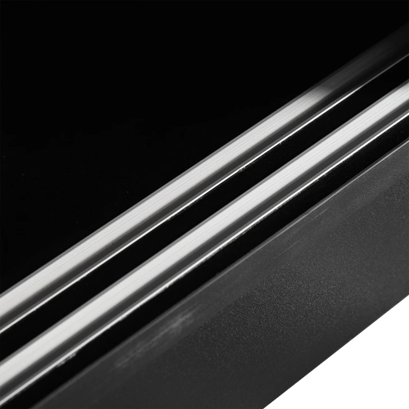 HOMCOM File Cabinet Office Storage Cupboard 2 Sliding Door 3 Shelves Locking Bookcase Shelving Unit 80x40x120cm-Black