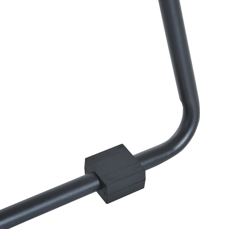 HOMCOM Multifunctional  Dip Stand Power Station Bar with Sling Trainer Strength Workout Home Gym Black