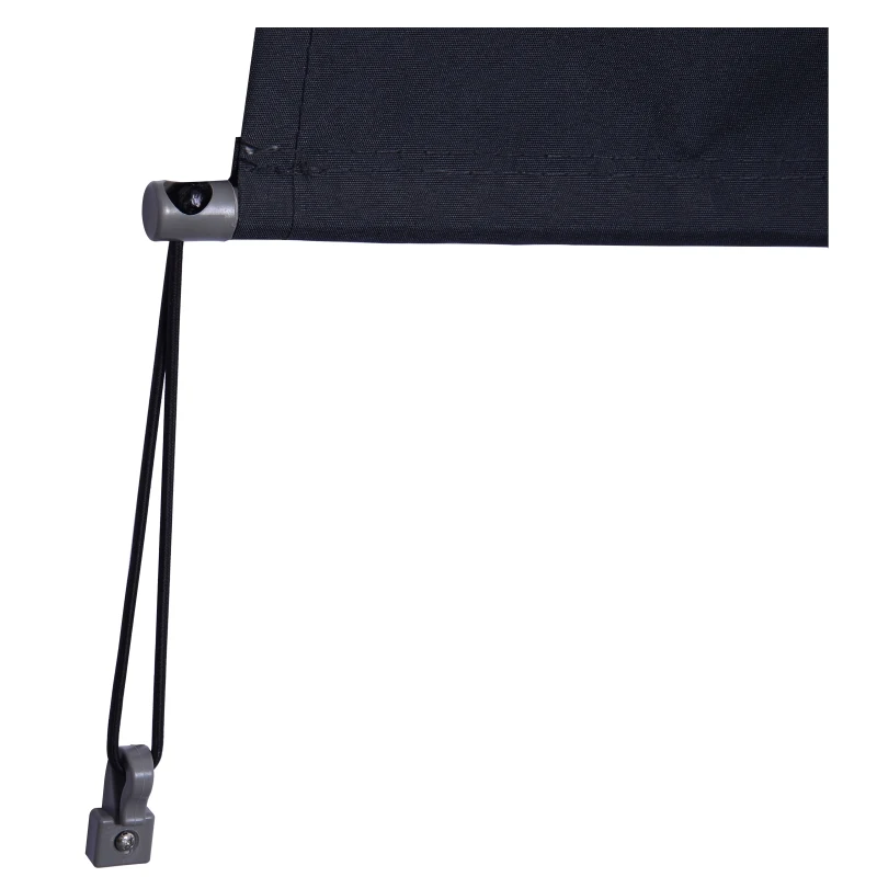 Outsunny Retractable Vertical Screen Garden Side Awning Privacy Blind Waterproof Outdoor Panel Wind & Sun UV Protection