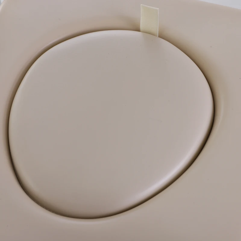 HOMCOM Personal Mobility Assist Commode Shower Transport Medical Rolling Chair Over The Toilet