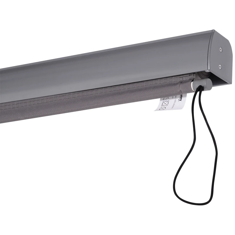 Outsunny Polyester Fabric easy mounting weather-resistant Manual Patio Window Blind Pull Down Roller Sun Shade
