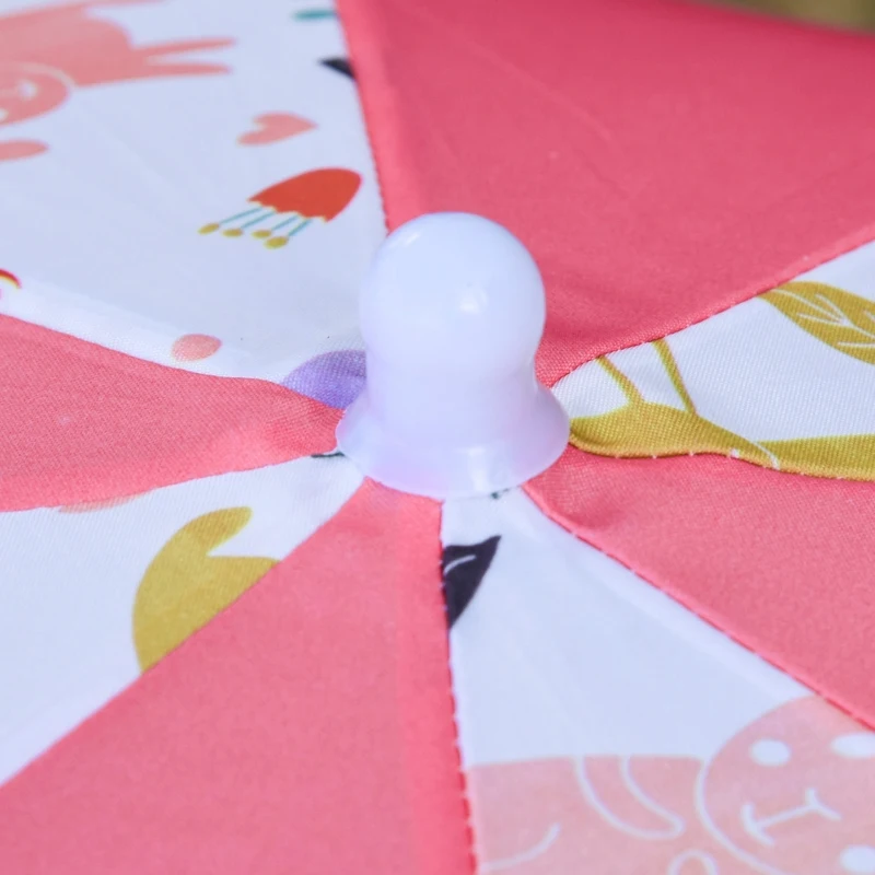 Outsunny Kids Camping Chair Portable Lightweight Folding Picnic Seat Outdoor for Garden Beach Poolside with Parasol Rabbit Pattern 39 x 39 x 52cm