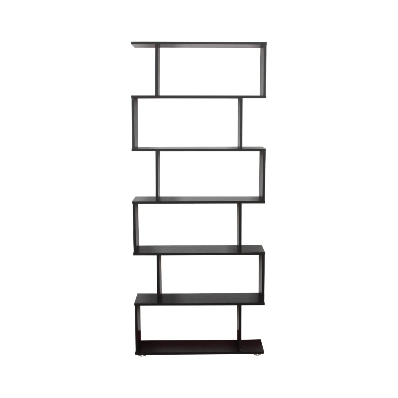 HOMCOM Estante com 6 Prateleiras para Livros em Formato S 80x24x191 cm preto