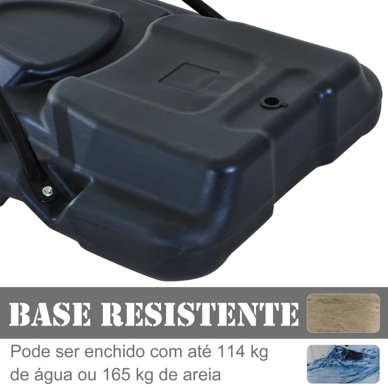 HOMCOM  Tabela de basquetebol dobrável e ajustável em altura 150-210 cm branco preto e vermelho