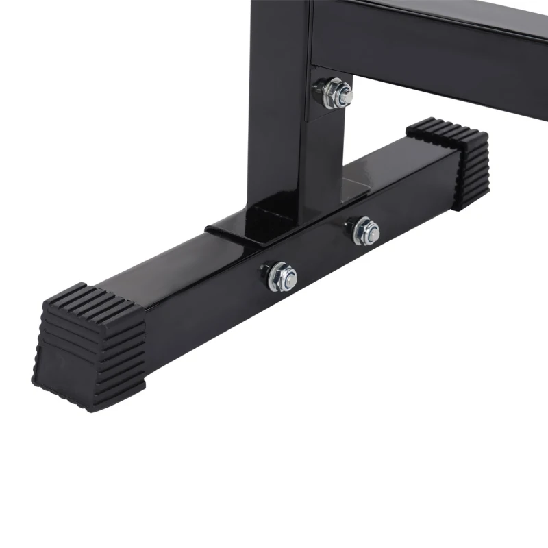 HOMCOM Banco de Musculação Dobrável Bancos Musculação Treino Máquina centro de Fitness Gym 123,6x56x90-111 cm