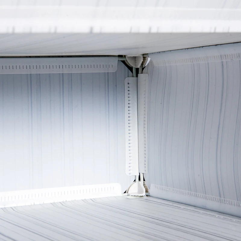 HomCom Armário Modular Plástico Branco Estante 5 Baldes Roupeiro Sapateiro Comoda Combinado Móvel Organizador Roupa Sapatos Acessório Brinquedos