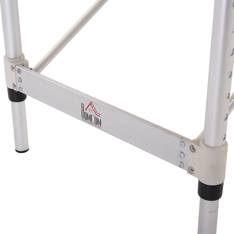 HOMCOM Marquesa de Massagem Dobrável e Portátil com Altura Ajustável e Apoio para a Cabeça 180x60x62-82 cm Vermelho e Preto