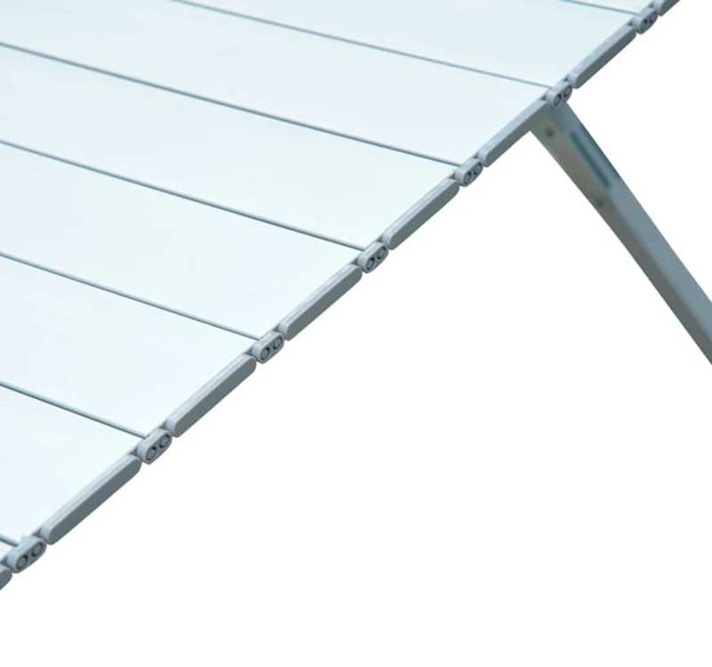 Outsunny Mesa de Campismo Dobrável Mesa Dobrável para Piquenique com Bolsa de Transporte 111,5x70x69cm Prata