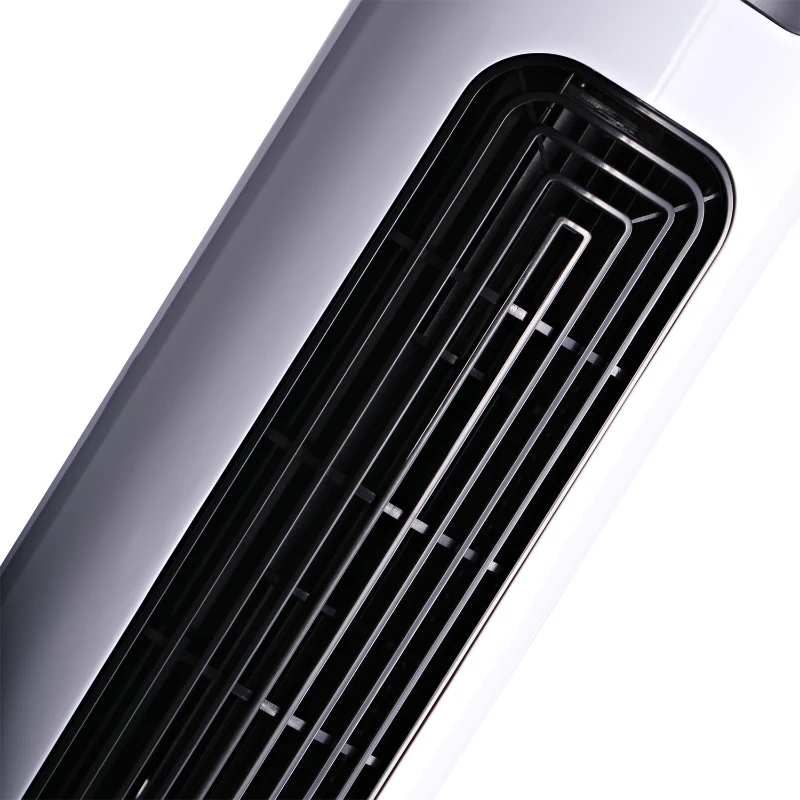 HOMCOM Ventoinha de Coluna com Controlo Remoto Oscilação de 70° 3 Modos 3 Velocidades e Temporizador Ø32x96 cm Branco e Preto