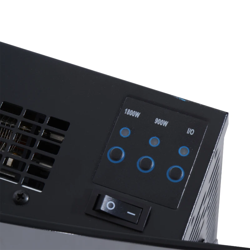 HOMCOM Lareira Eléctrica  de Parede 900W/1800W - 65x11,4x52 cm