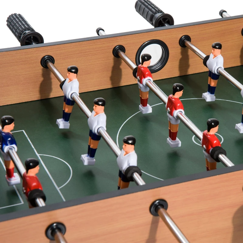 HOMCOM Jogo de mesa de futebol de madeira para crianças +3 anos e adultos - 69x37x24cm