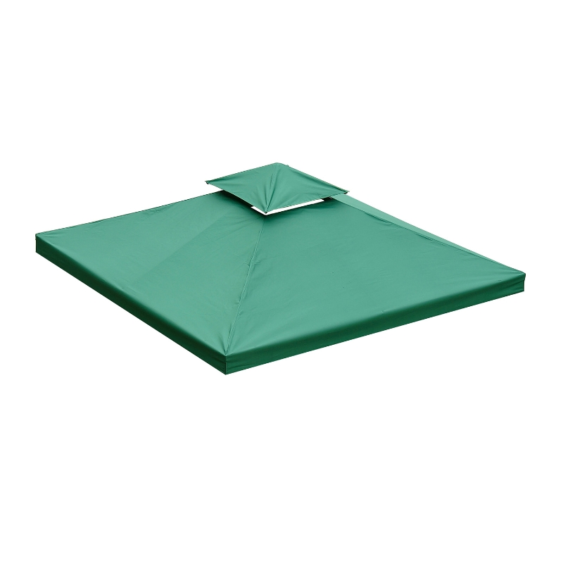 Outsunny Cobertura de Substituição 3x3m para Pérgolas Toldo de Substituição de Pérgolas de Jardim Verde