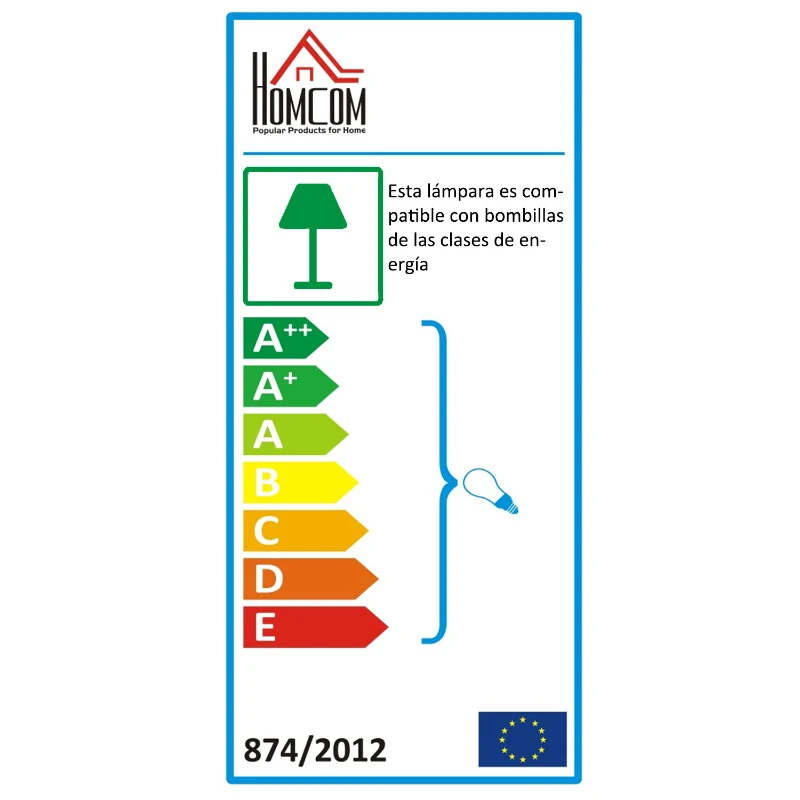 HomCom Candeeiro de Pé Moderno, com Tripé Altura Regulável de Madeira e Abajur de Linho - 65x65x99-143 centímetros