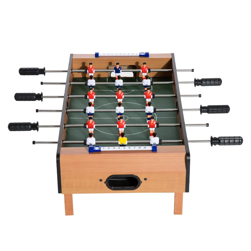 HOMCOM Jogo de mesa de futebol de madeira para crianças +3 anos e adultos - 69x37x24cm