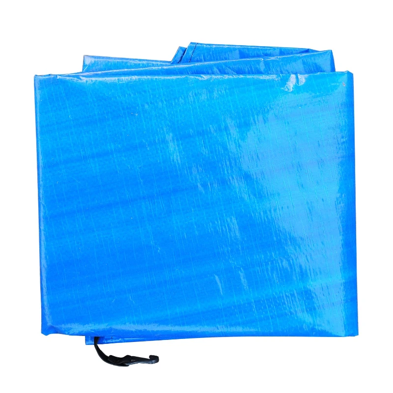 HOMCOM Capa protetora impermeável para cama elástica Ø366cm Trampolins azul