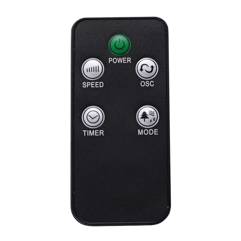 HOMCOM Ventoinha de Coluna com Controlo Remoto Oscilação de 70° 3 Modos 3 Velocidades e Temporizador Ø32x96 cm Branco e Preto