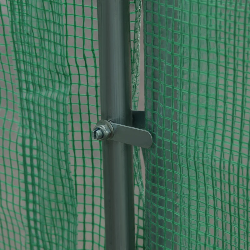 Outsunny Estufa de Jardim com 6 janelas para Cultivo Plantas e Verduras Cobertura PE 140g/㎡ de Aço 6x3x2m verde