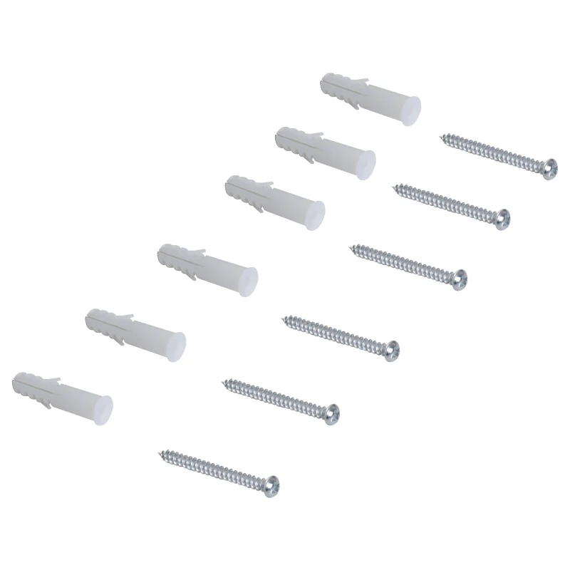 HOMCOM Conjunto de 3 Cubos Prateleiras de Parede para Livros CDs Prateleiras Flutuantes Decorativas Branco